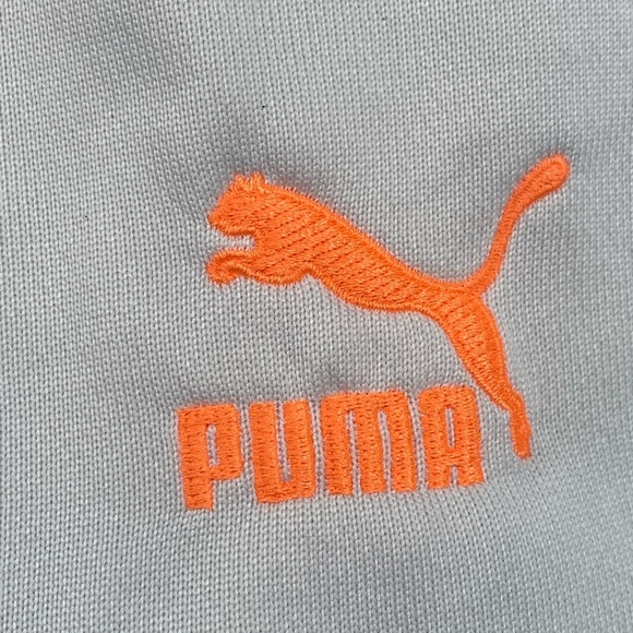 Puma Gray and Yellow Bomber Jacket with Retro Style Size M - Picture 9 of 14